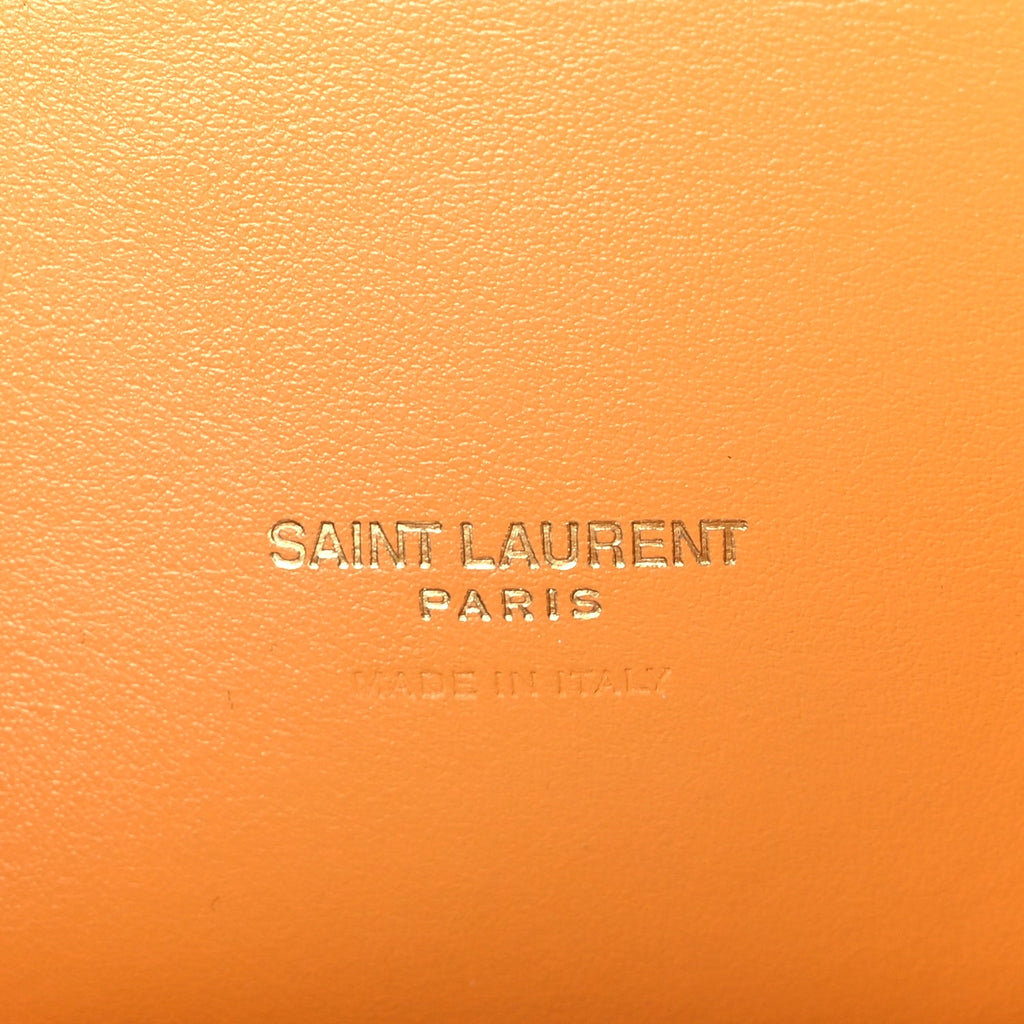 Saint Laurent Palmelatto Calfskin Baby Sac De Jour Senape Yellow