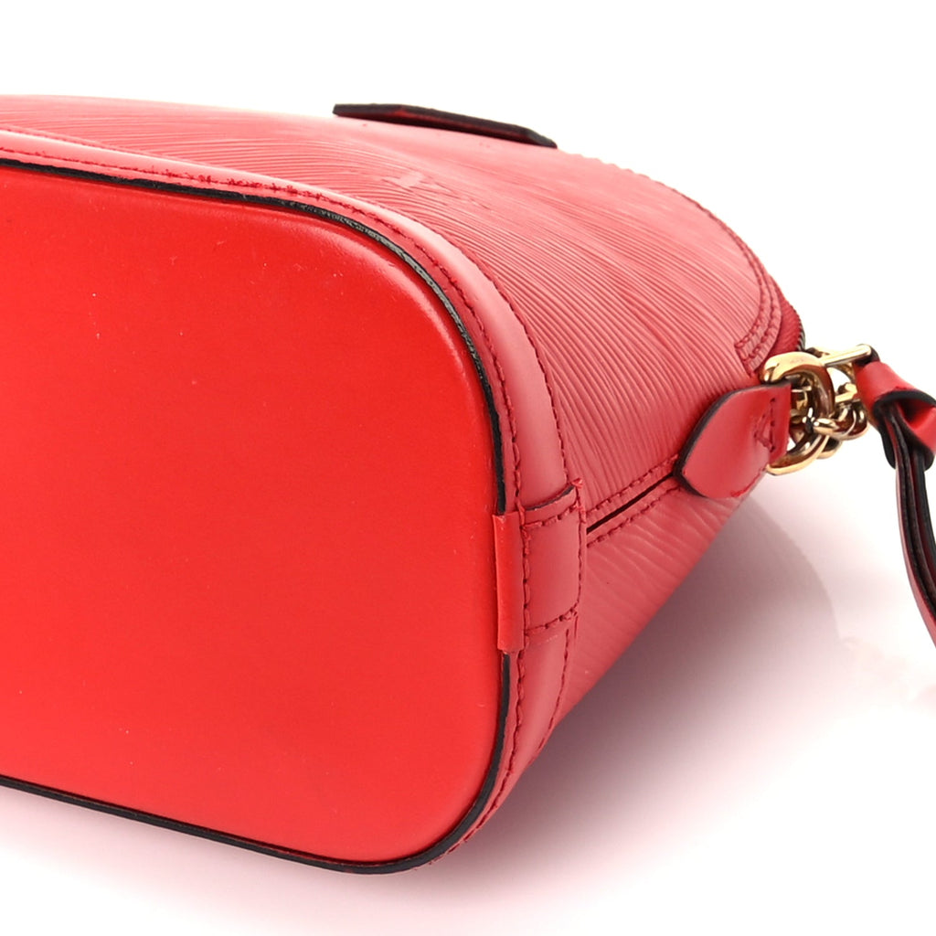 Louis Vuitton Epi Alma Mini  Coquelicot