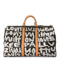 Louis Vuitton Monogram Graffiti Keepall 50  Silver
