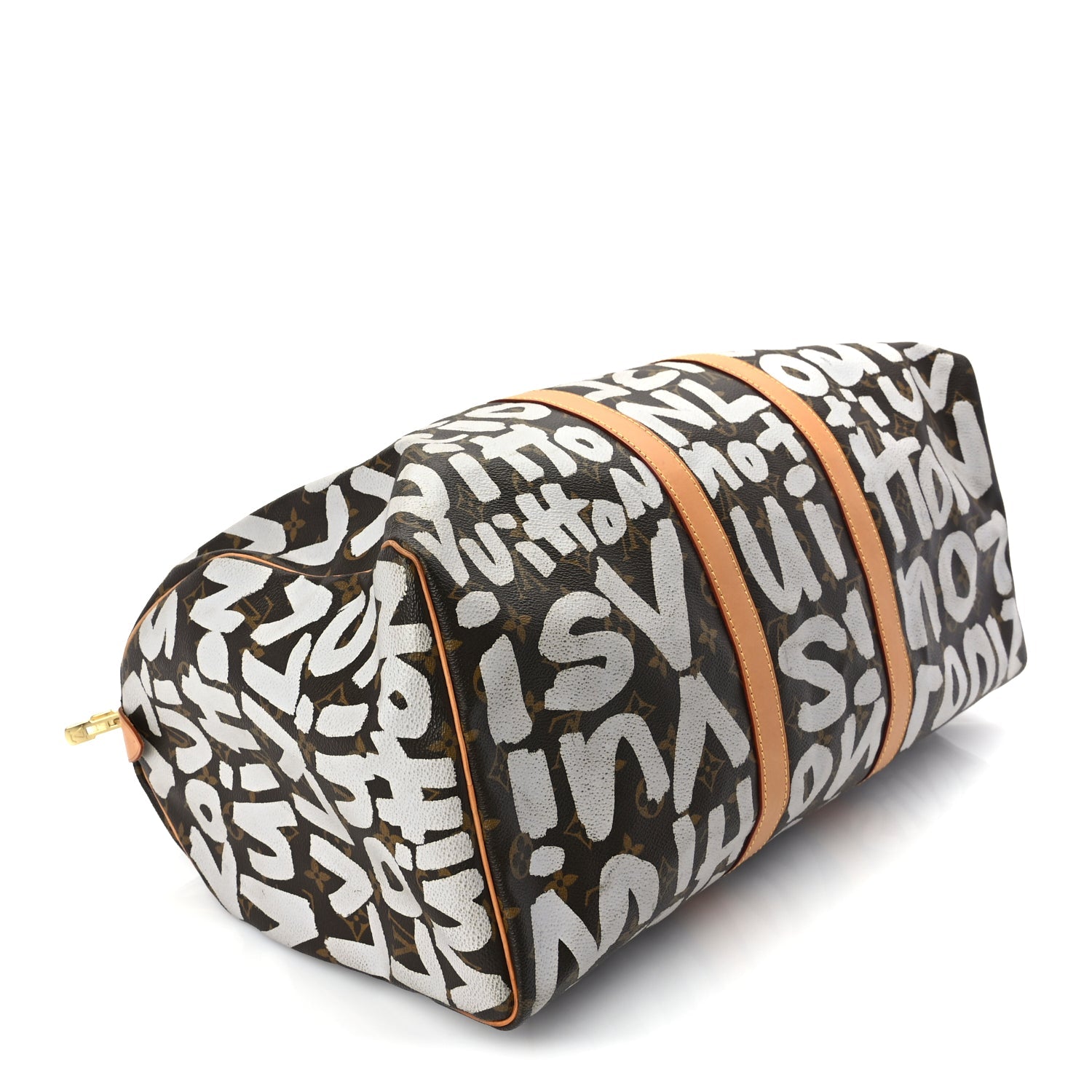 Louis Vuitton Monogram Graffiti Keepall 50  Silver