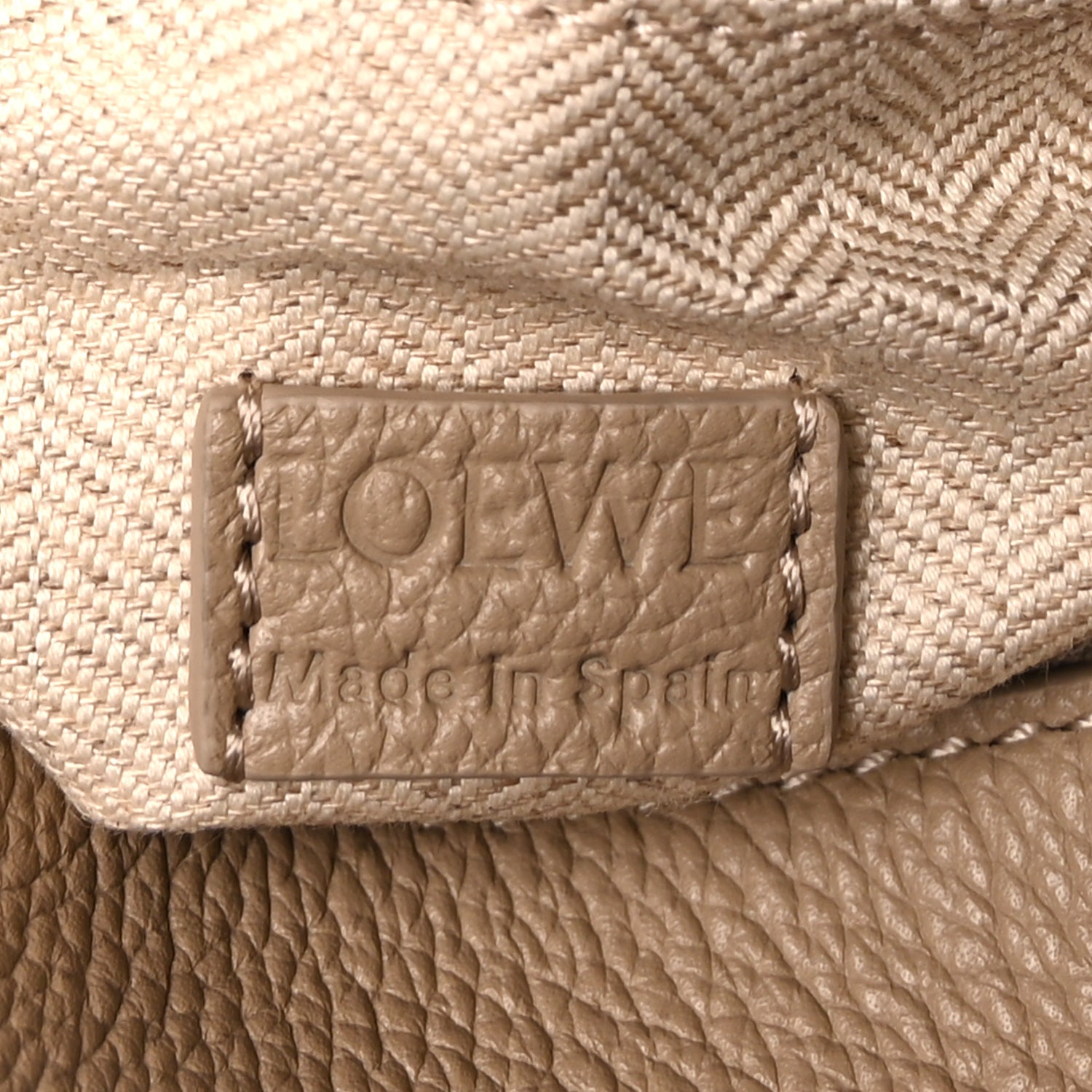 Loewe Calfskin Mini Puzzle Edge Bag Clay