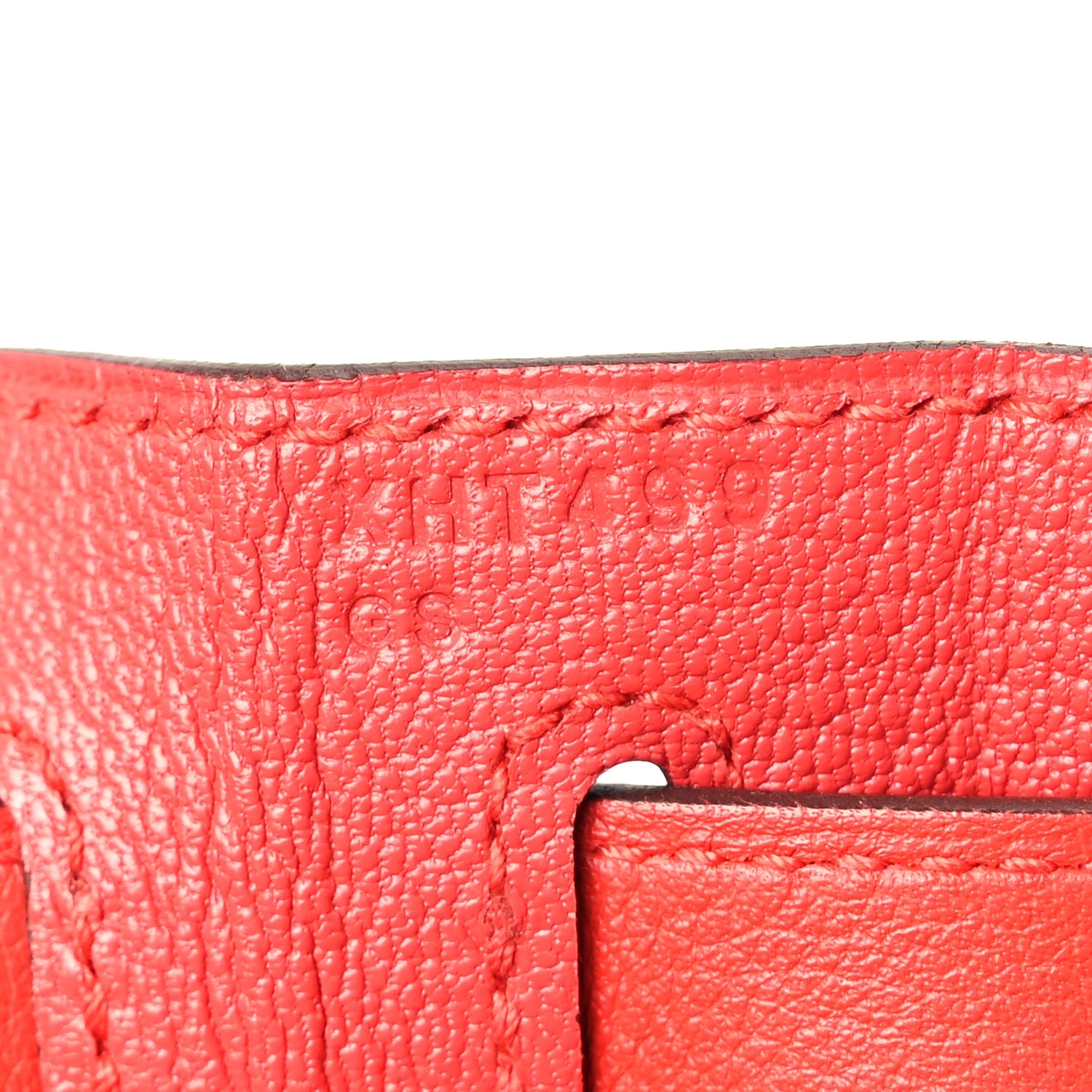 Hermes Evercolor Kelly Retourne 28  Rouge Tomate