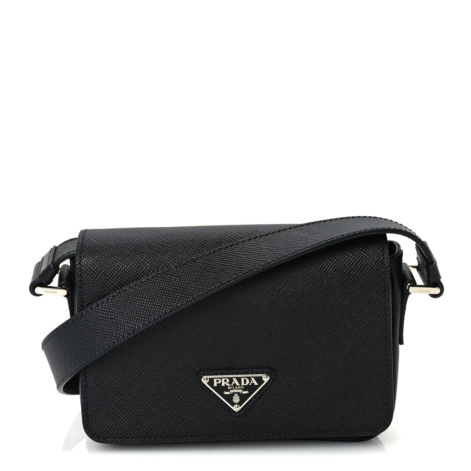 Prada Saffiano Shoulder Bag Black