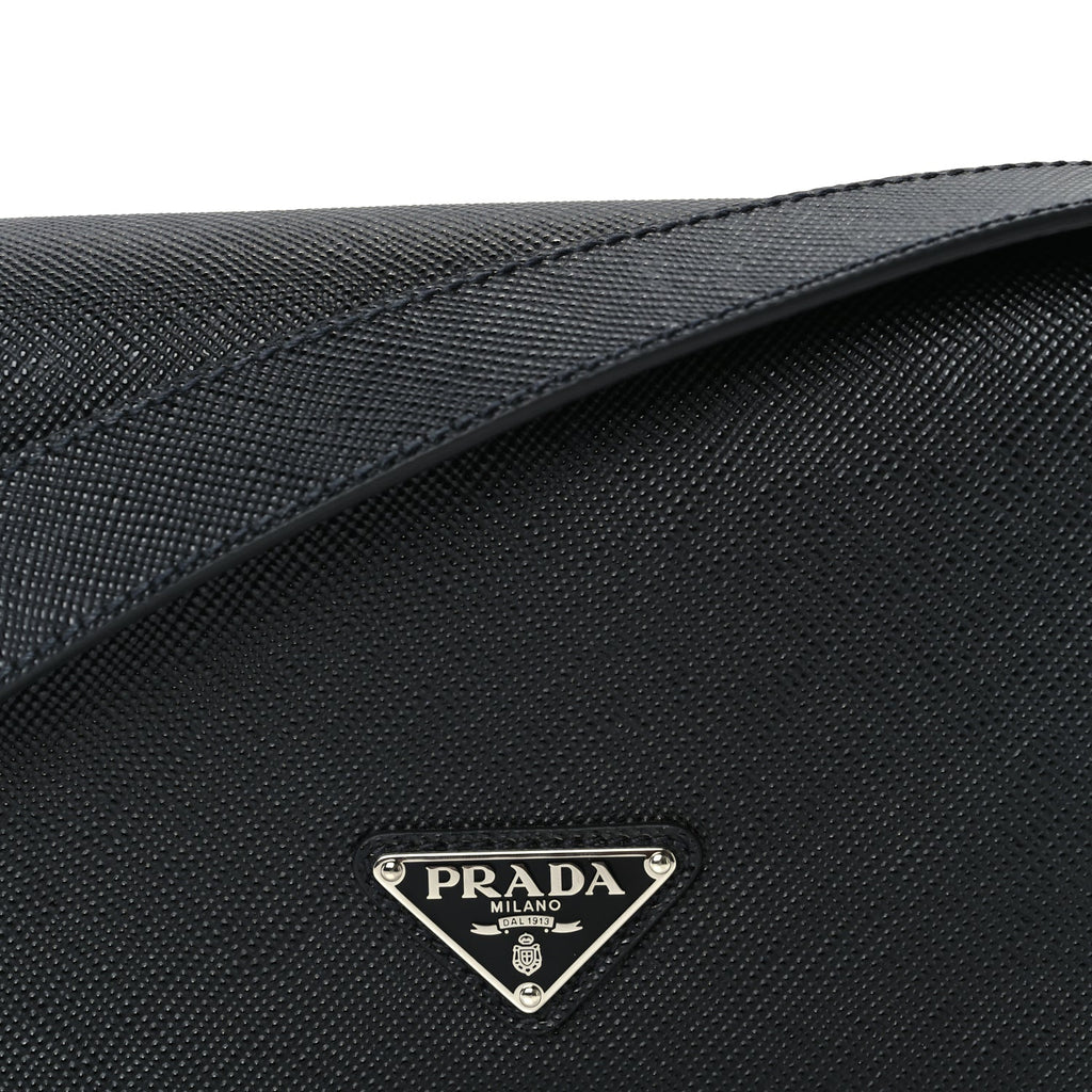 Prada Saffiano Shoulder Bag Black