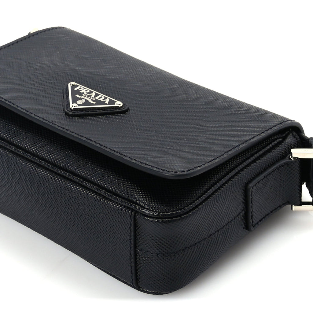 Prada Saffiano Shoulder Bag Black