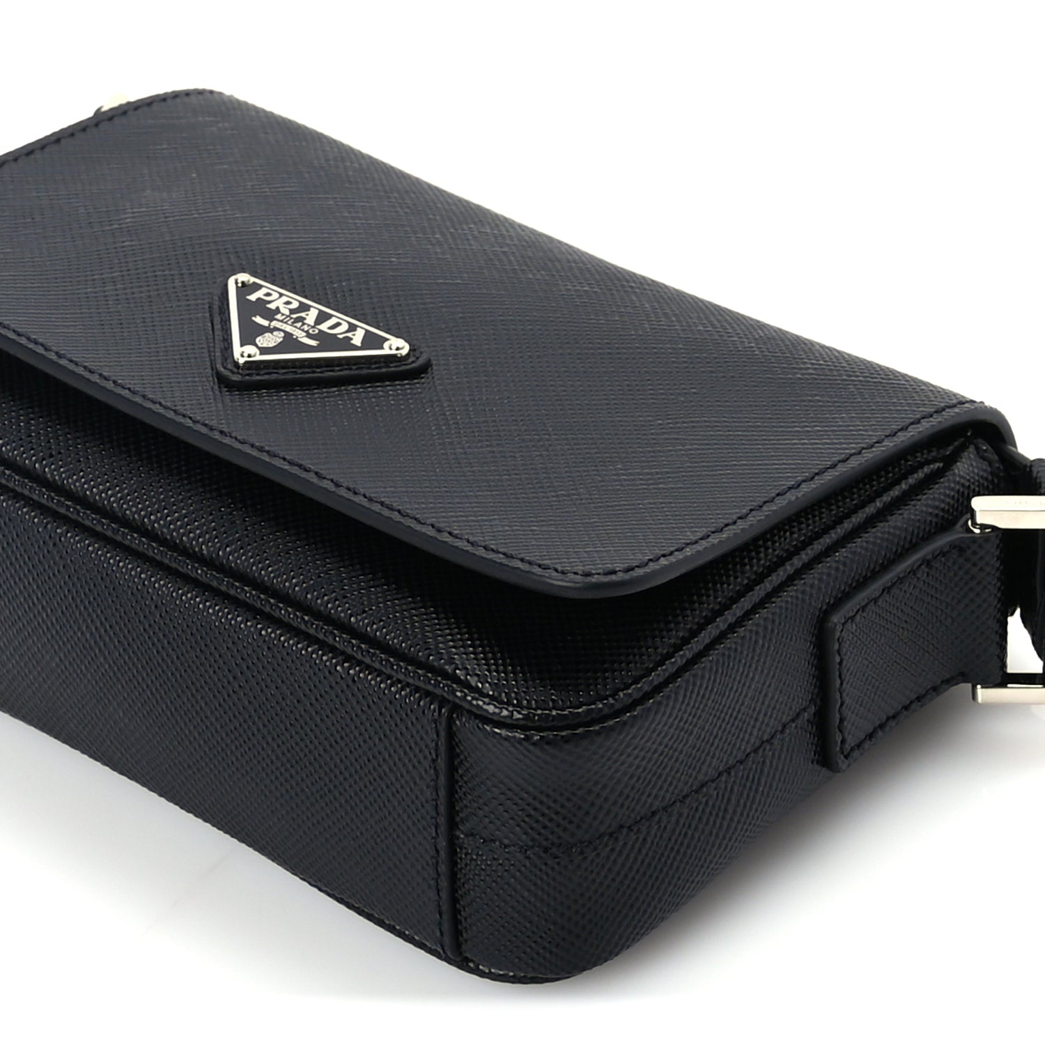 Prada Saffiano Shoulder Bag Black