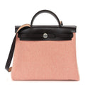 Hermes Criss Viking Vache Hunter Herbag Zip Retourne 31 PM  Ecru Sanguine Ebene