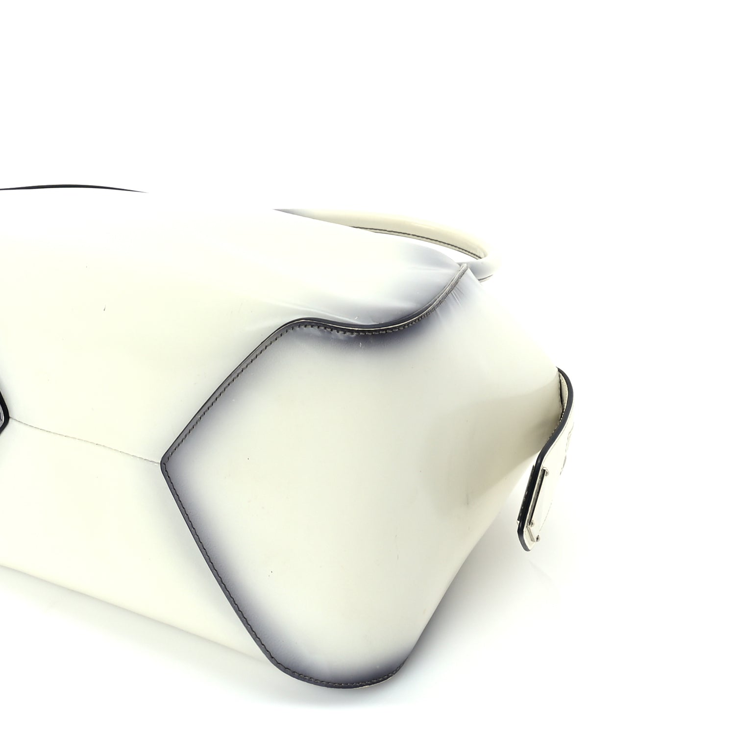 Prada Spazzolato Small Supernova Handbag White Sfumato