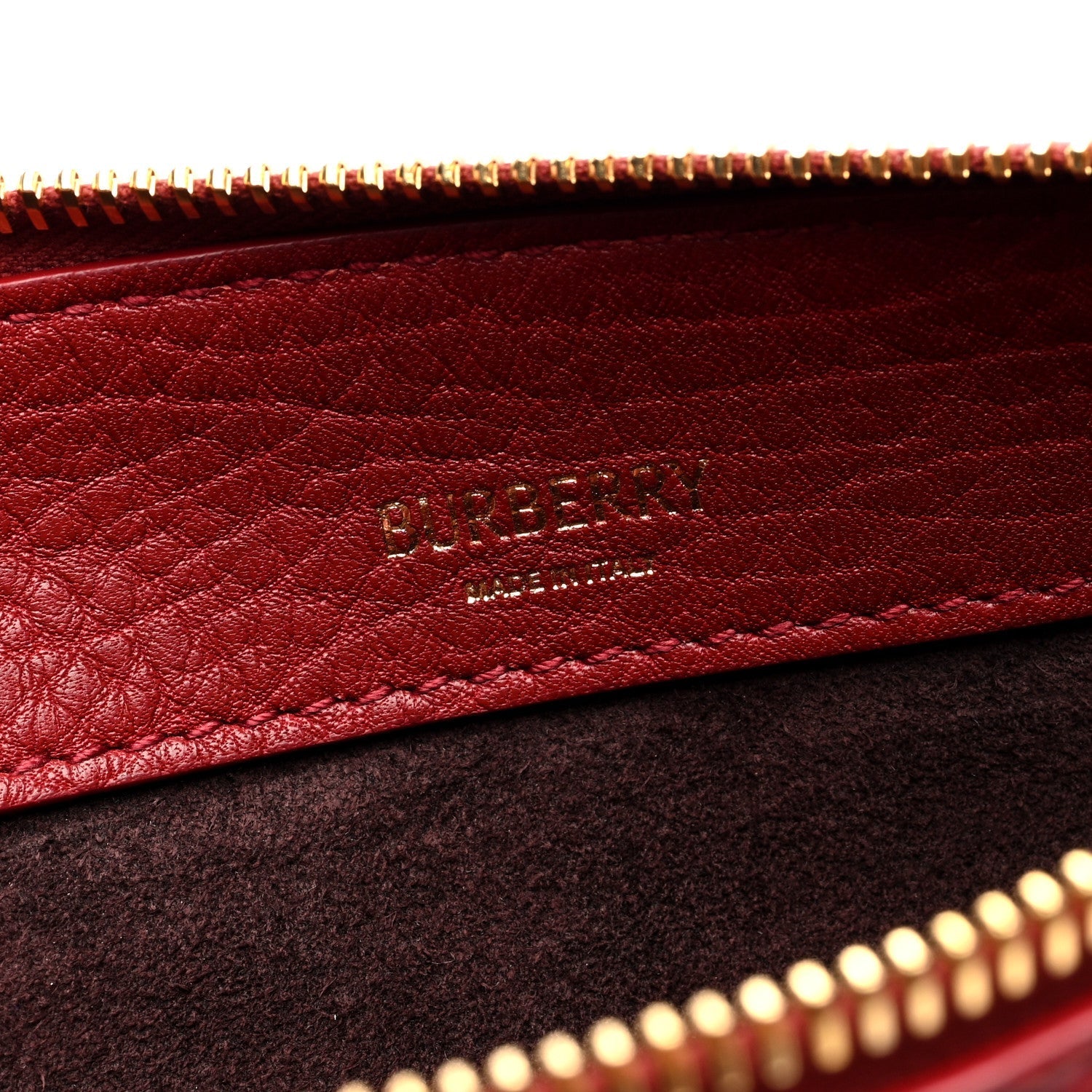 Burberry Grainy Calfskin Small Knight Bag Ruby