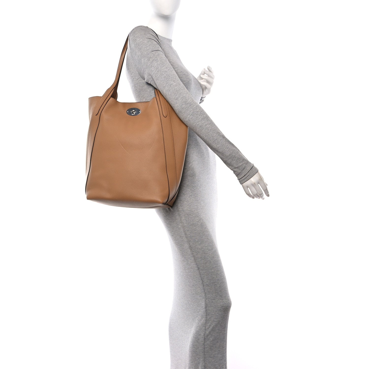 Mulberry MULBERRY Heavy Grain Bayswater North South Tote Sable