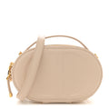 Christian Dior Calfskin CD Signature Oval Crossbody Camera Bag Caramel Beige