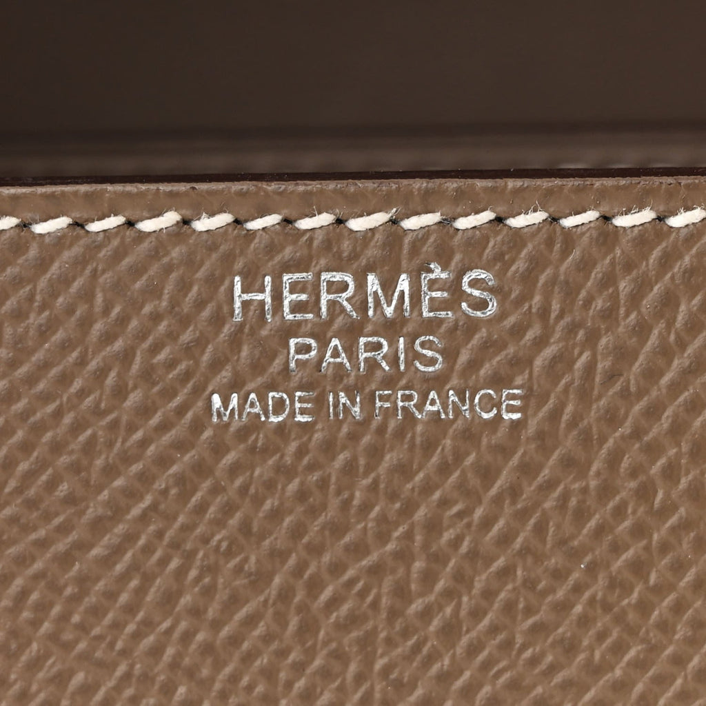 Hermes Epsom Mosaique Au 24-17 Etoupe