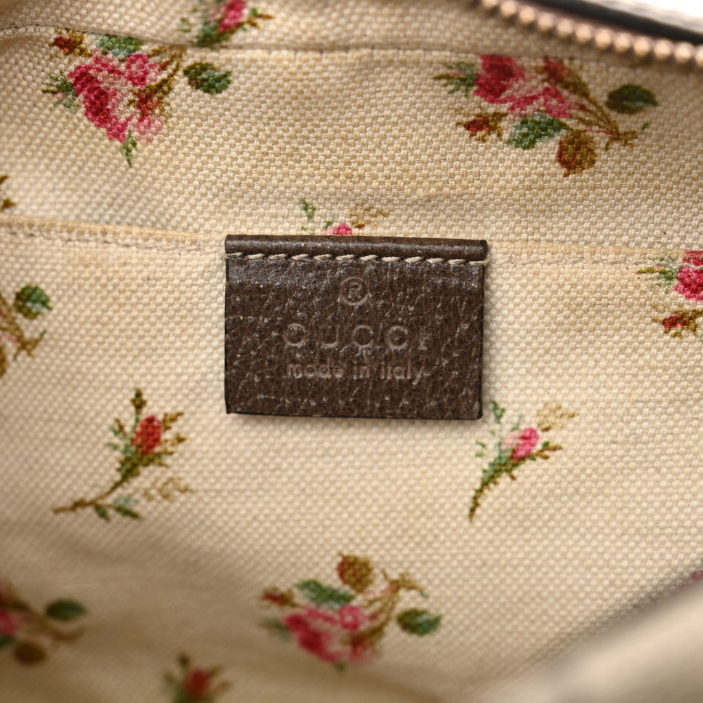 Gucci GG Supreme Monogram Web Neo Vintage Shoulder Bag Beige New Acero Crop