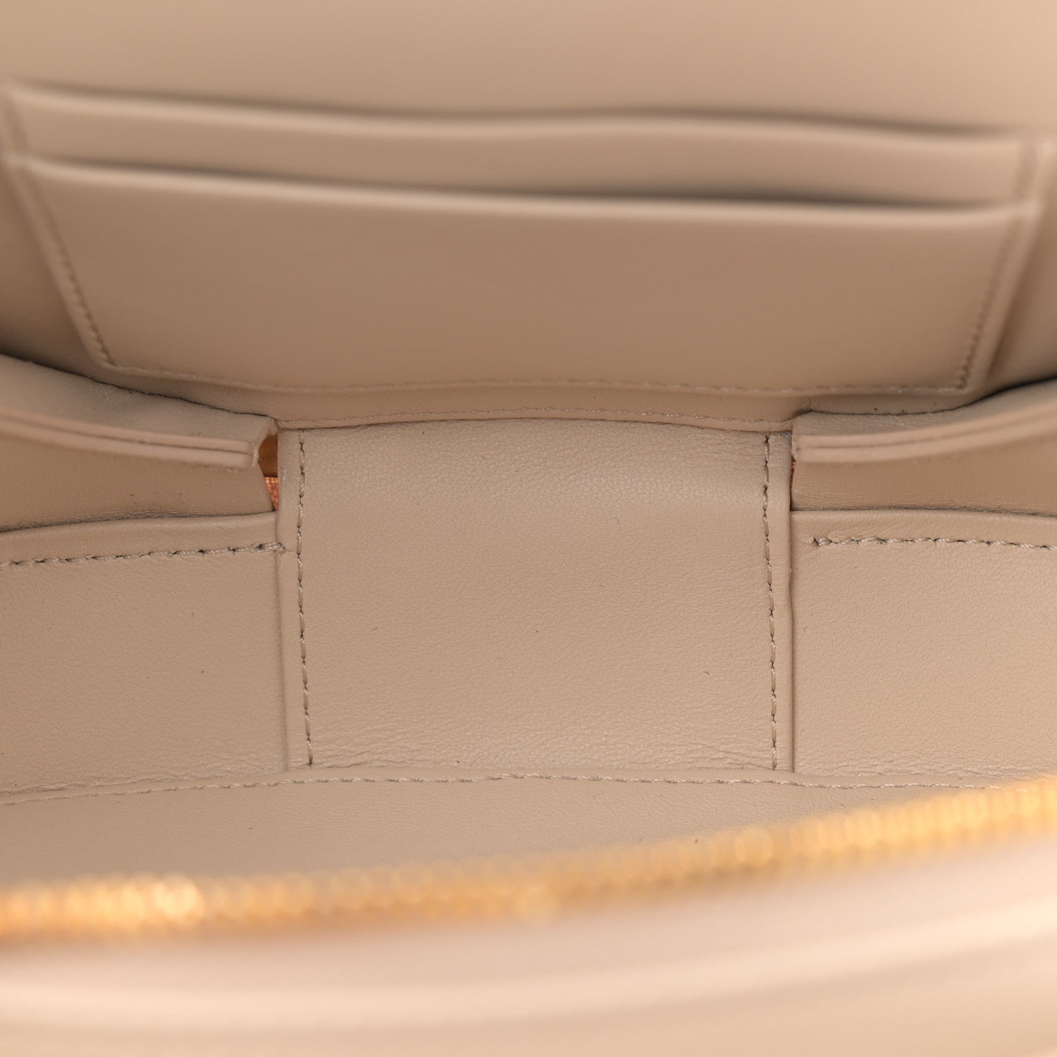 Christian Dior Calfskin CD Signature Oval Crossbody Camera Bag Caramel Beige