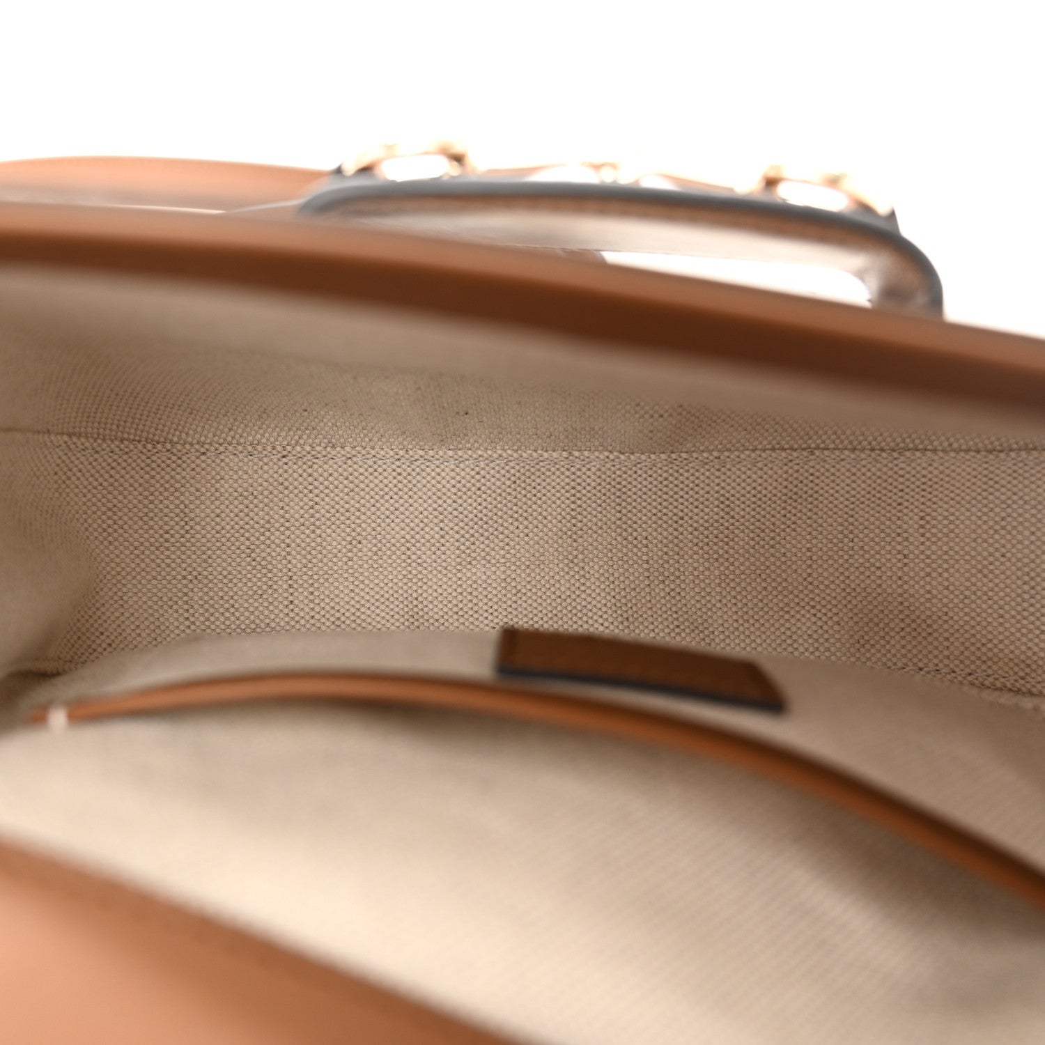 Gucci GG Supreme Monogram Horsebit 1955 Soft Small Shoulder Bag Beige Brown