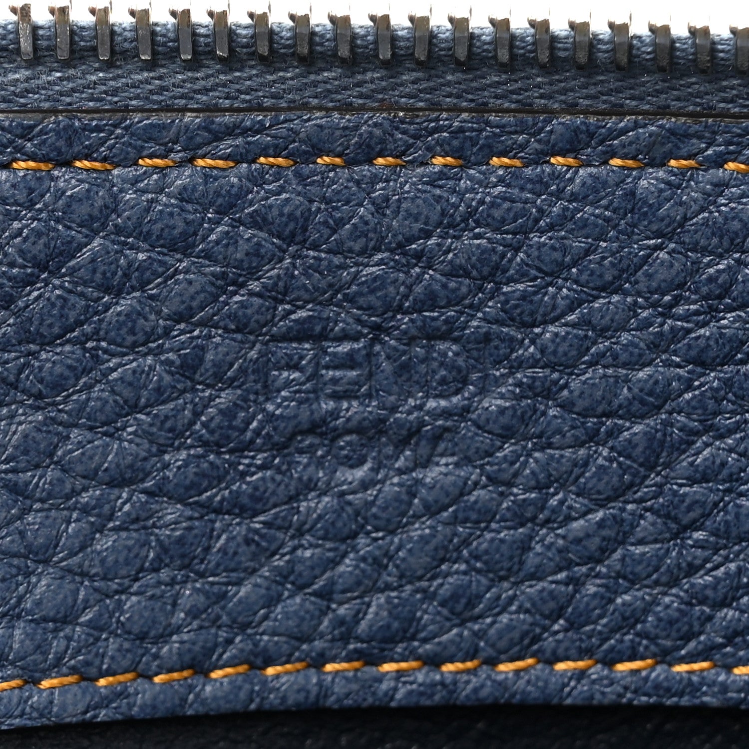 Fendi Denim Effect Cuoio Romano Mini By The Way Soft Myrtle