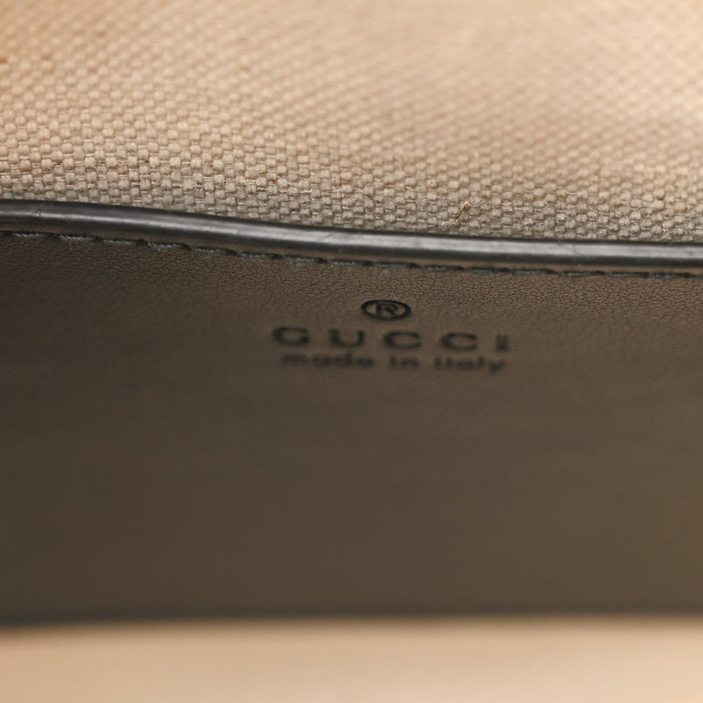 Gucci Calfskin GG Matelasse Shoulder Bag Black Natural
